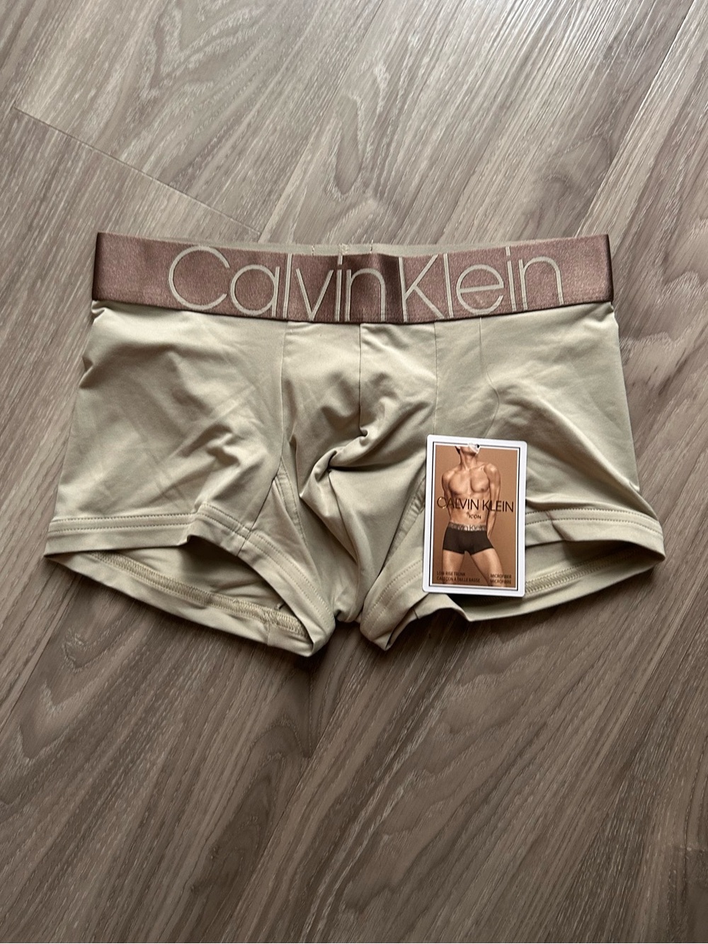Calvin Klein | Icon Micro Low Rise Trunks in Grey Moss (Small)
